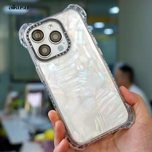 Funda Protectora para Teléfono con 4 Esquinas Ultra Resistentes a Impactos, Carcasa Magnética de TPU Transparente Mate de Lujo con Aspecto Natural para iPhone 16 15 14 13 Pro Max - Product Image 1