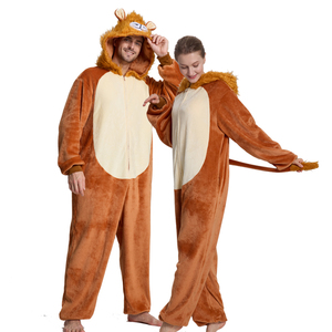 Logotipo personalizado OEM/ODM Animal Onesie pijamas a granel en Stock adulto con capucha de peluche <span class=keywords><strong>Kigurumi</strong></span> familia juego fiesta Cosplay disfraz <span class=keywords><strong>pijama</strong></span> - Product Image 3