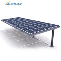 Systèmes de montage au sol, bâche de stationnement solaire, Design personnalisé, mah