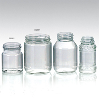 Frascos de Vidrio para Alimentos de Alta Calidad de 50ml/100ml/150ml/200ml con Tapa de Rosca para Venta al por Mayor, Recargables, para Almacenar Leche, Jugo y Azúcar