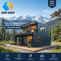 Maison conteneur de luxe sur mesure OEM, villa modulaire préfabriquée avec intérieur haut de gamme pour hôtel, appartement ou complexe hôtelier