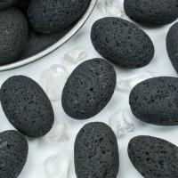 Pierres Roulées en Lave Volcanique Naturelle pour la Décoration Intérieure et l'Énergie Spirituelle – Vente en Gros de Pierres de Guérison en Cristal