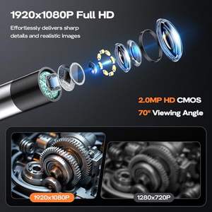 2025 New Two-Way Articulating Borescope CMOS Sensor H.264 Vídeo Industrial Endoscópio Inspeção Snake Camera Flexível Bore Scope - Product Image 3