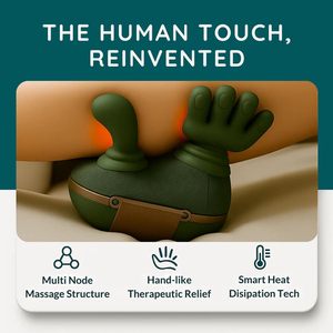 Eveekon Aquecimento Shiatsu Pescoço e Massageador Voltar, Elétrica 4D Amassar Neck Massage, Massageador Pescoço Mestre Mão - Product Image 4