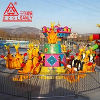 Manèges de Parc d'Attractions : Machine à Sauter Kangourou avec Conception 3D Gratuite