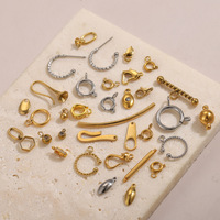 Fermoirs à ressort circulaires en acier inoxydable D811, connecteurs de tubes, chaînes d'extension pour la fabrication de colliers, bracelets et accessoires de bijouterie