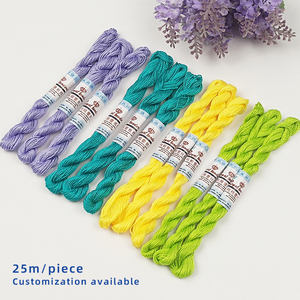 Bông Crochet chủ đề cho đan tự làm <span class=keywords><strong>Cross</strong></span> <span class=keywords><strong>Stitch</strong></span> mercerized sợi trên nón hoặc xiên bằng Kilo đa màu thủ công - Product Image 3