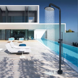 Columna de ducha de acero inoxidable superior grande para exteriores para piscinas de Villa y baño de <span class=keywords><strong>playa</strong></span> Diseño de pie - Product Image 4