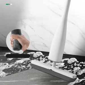 Jesun-Fregona plana autoexprimible X Twist con cabezales de fregona de esponja de PVA de repuesto, lavado a mano libre para limpieza de suelo de dormitorio