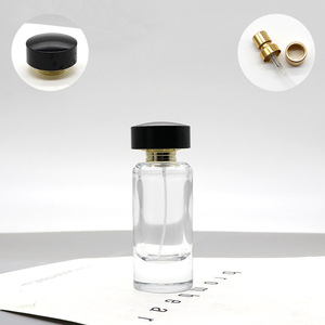 Wholesale 55ml Thick-Bottomed Glass Perfume Refill <b>Spray</b> Bottles Snap-On Crystal White Cosmetic Empty Bottles - Product Image 4
