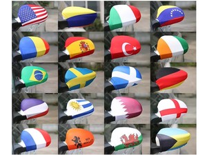 Coques de rétroviseurs latéraux drapeau du Mexique, résistantes aux intempéries, en polyester, pour voitures, petits SUV, toutes coques de rétroviseurs drapeau national, 2 pièces, personnalisées - Product Image 2