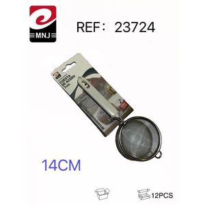 Passoire et égouttoir en cuir sergé double de 14 cm à mailles fines en acier inoxydable - Product Image 2