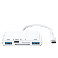 Lecteur de carte SD 5 en 1 de haute qualité avec interface USB 2.0 et Type-C, vitesse de 480 Mbps pour ordinateur portable et appareils mobiles