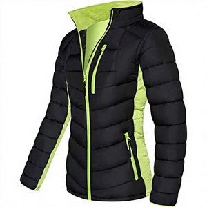 High Quality Winter Bomber Jacket Unisex Hooded Thermal Loose ODM Front <b>Bubble</b> <b>Coat</b> Quilted Warm Outerwear Private Label Bulk - Product Image 3