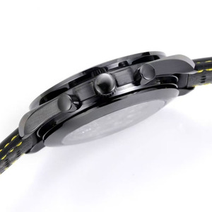 Reloj de Pulsera Deportivo Multifuncional Elegante de Alta Gama para Hombre con Caja de Cerámica de Tres Ojos, Cronógrafo y Taquímetro - Product Image 5