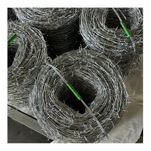 Instalación de <span class=keywords><strong>alambre</strong></span> de púas de acero inoxidable de seguridad, <span class=keywords><strong>alambre</strong></span> de púas de dos hebras, <span class=keywords><strong>alambre</strong></span> de púas galvanizado Circular para cercado - Product Image 1
