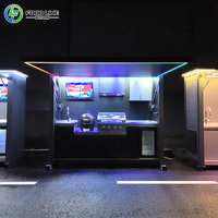 Ensemble de cuisine extérieure, îlot de cuisine extérieure en alliage d'aluminium personnalisé avec pergola et barbecue