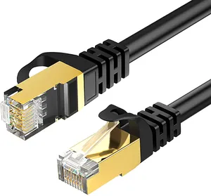 Kabel Ethernet Rj45 Network Double Shielded Cat 8 Ethernet Kabel 3Ft Cat 8 1M 2M 10M 15M BC Cat8