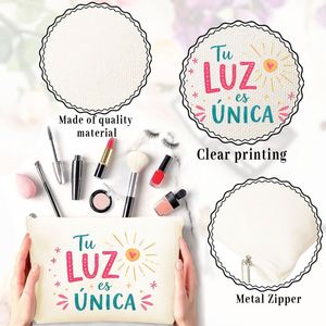 Flat Cosmetic & Toiletry Suitable for <b>Travel</b>, Birthdays <b>Gift</b> Pouch for Mom Fashionable <b>Gift</b> with Slogan - Product Image 1