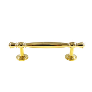 Jiehao French Style <b>Brass</b> Cabinet <b>Pull</b> Handles Bar Shape Durable For Wardrobe Door Shoe Cabinet <b>Drawer</b> Hardware - Product Image 5