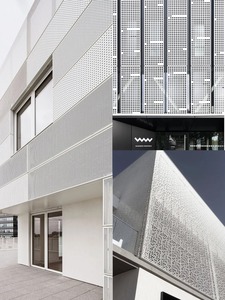 Panneau mural en aluminium moderne avec revêtement en poudre pour l'extérieur des bâtiments, design minimaliste, fonction anti-corrosion - Product Image 6