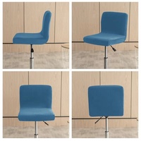 Tabouret de bar en tissu velours fourrure de renard, extensible, antidérapant, durable, style campagnard américain, lavable en machine, pour hôtel, automne/hiver