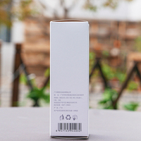 Boîte de papier couché pliable recyclable personnalisée avec logo imprimé