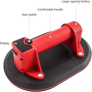 Elevador de ventosa Manual eléctrico de 10 pulgadas con pantalla LED Carga máxima de 260kg para baldosas de granito de vidrio grandes de Metal - Product Image 3