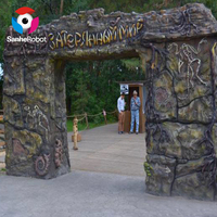 Parc d'attractions Aire De Jeux Attraction D'entrée En Fiber De Verre Porte