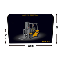 Montacargas RC de Aleación a Escala 1:50 con 12 Canales, Modelo de Montacargas a Control Remoto, Vehículo de Construcción Amarillo, Juguetes para Niños, Regalos para Niños
