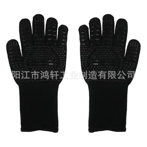 ถุงมือทนความร้อนสูง 33 ซม. ผ้าฝ้ายกันความร้อนสำหรับครัวไมโครเวฟบาร์บีคิว - Product Image 2