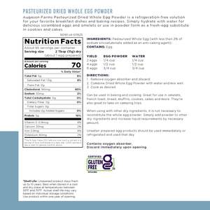 Poudre d'œuf frais pasteurisé de marque privée OEM, entièrement naturelle, sans additifs, poudre d'œuf entier sans gluten - Product Image 2