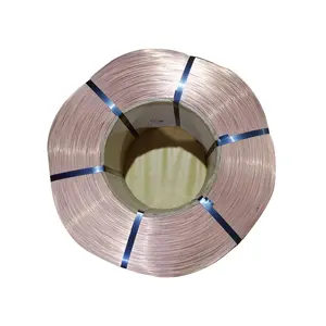 China Copper coated high carbon steel wire for pu ventilation duct application