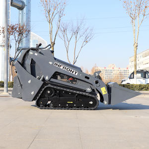 INFRONT 25HP Kubota D1105 Mesin Diesel Hidrolik V1000PRO <span class=keywords><strong>Mini</strong></span> Skid Steer Track <span class=keywords><strong>Loader</strong></span> dengan Peralatan Kehutanan - Product Image 3