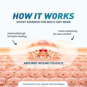 Parche de Gel Hidrocoloide para Verrugas, el Más Vendido, para Talones Altos, Parche Protector para Pies, Producto de Cuidado Personal y Belleza - Product Image 4