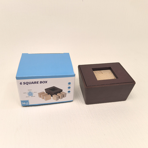 Nueva caja de rompecabezas portátil 3D de madera para niños en edad preescolar, 3 diseños en T, Forma cuadrada redonda, rompecabezas a juego, juguete de entrenamiento de imaginación espacial - Product Image 6