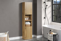 Vente en gros directe d'usine de meubles de salle de bain design à rainures de style européen Meubles de salle de bain en chêne Evoke