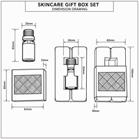 Boîte d'emballage en papier spécial pour huiles essentielles, pliable en une seule pièce, pour parfum, bougie, diffuseur, soins de la peau, avec logo