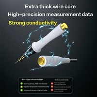I2c stylo de Test en Silicone pur cuivre 20A pour multimètre numérique pointe d'aiguille testeur multimètre sonde de plomb stylo de fil pour la réparation de téléphone