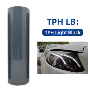 Car Film UV Photochromic LED Lamp TPU Film 30cm*15M Durable Car <strong>Tail</strong> <strong>Light</strong> <strong>Tint</strong> in White Black Car Films Made From TPH Material - Product Image 4