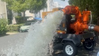 Pompe à eau silencieuse sur remorque, auto-amorçante, haute aspiration, avec moteur diesel, 8 pouces, robuste et personnalisée, pour drainage minier