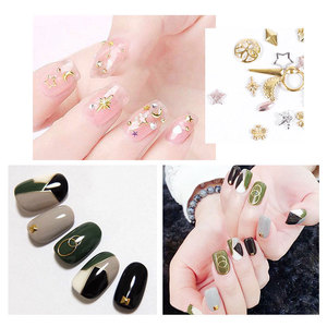 Breloques 3D marines pour ongles en alliage doré, coquillages, étoiles de mer, étoiles creuses, rivets métalliques pour la décoration artistique de la manucure - Product Image 3