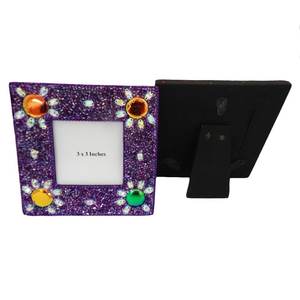 ชุดกรอบรูปโบราณตกแต่งด้วยลูกปัดทำมือ 2 ชิ้น ทำจากไม้ Lac และ MDF ดีไซน์เฉพาะตัว ปรับแต่งได้ เหมาะสำหรับตกแต่งบ้านหรือสำนักงาน - Product Image 5