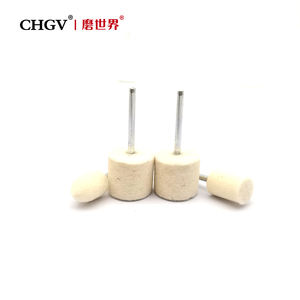 Cabezal de molienda de lana con vástago para <span class=keywords><strong>accesorios</strong></span> de herramientas rotativas <span class=keywords><strong>Dremel</strong></span> herramienta abrasiva fieltro de lana cabezal de molienda abrasivo - Product Image 2