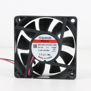 Ventilador Axial SUNON ME70201V3-000C-A99 Eléctrico OEM/ODM 70x70x20mm 12VDC 77mA 0.93W 2600RPM 23.5CFM con Rodamiento de Vapor para Gabinetes e Inversores - Product Image 1