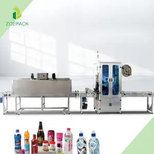 pvc heat sealing shrinking sleeve shrink wrapper labeling machine with electrical
