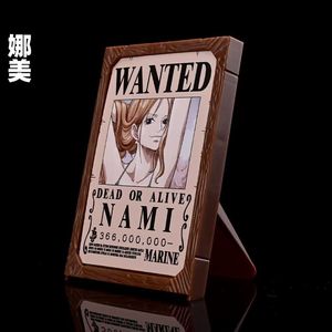 18 Diseños de Figuras de <span class=keywords><strong>Anime</strong></span> de Luffy con Marco de Fotos y Soporte, Adorno de Escritorio de PVC de Dibujos Animados, Figura de Vinilo de Zoro, Sanji, Law, Nami, Cosplay - Product Image 4