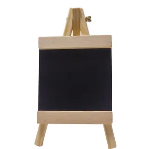 Placa de madeira mini, madeira sem aro pequena placa preta/placa de mensagens