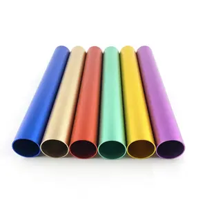 CNC machining anodic oxidation spraying aluminum cleaning telescopic rod mop rod tube support rod hollow aluminum tube