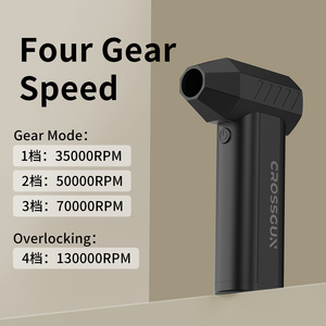 Ventilateur turbo haute vitesse CROSSCUN 130000RPM, <span class=keywords><strong>souffleur</strong></span> d'air comprimé électrique en aluminium alimenté au lithium de qualité aérospatiale pour le dépoussiérage - Product Image 3